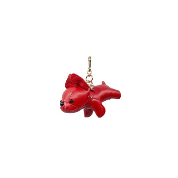 Faux Leather Bulldog Charm